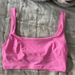 Aerie pink bikini top